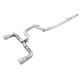 AWE Ford Focus RS Track Edition Cat-back Exhaust - Chrome Silver Tips