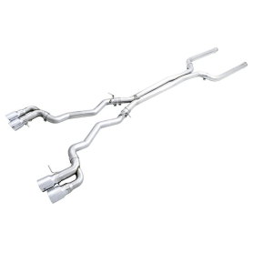 AWE 18-19 BMW M5 (F90) 4.4T AWD Cat-back Exhaust - Track Edition (Chrome Silver Tips)