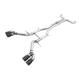 AWE 16-19 Chevy Camaro SS Non-Res Cat-Back Exhaust - Track Edition (Quad Diamond Black Tips)