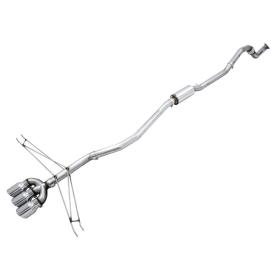 AWE 2016+ Honda Civic Si Track Edition Exhaust w/Front Pipe & Triple Chrome Silver Tips