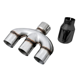 AWE Honda Civic Si 10th Gen 1.5L Turbo Dual-to-Triple Tip Conversion Kit - Diamond Black Tip