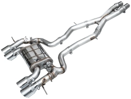 AWE SwitchPath Exhaust for BMW G87 M2 - Chrome Silver Tips