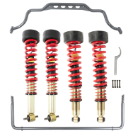 BELLTECH 150222HK 2.5 INCH LEVELING KIT W/ HEIGHT ADJUSTABLE COILOVERS & SWAYBAR SET