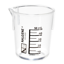 Beakers, Plastic, 50mL, pk/12