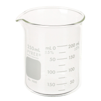 Beaker, Glass, 250mL, pk/12