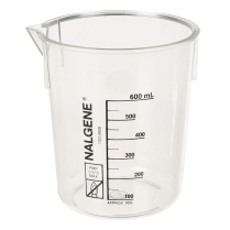 Beaker, Poly, 600mL, pk/4