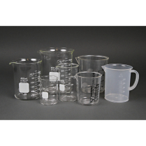 Beaker, 1000 mL, Glass, White Markings