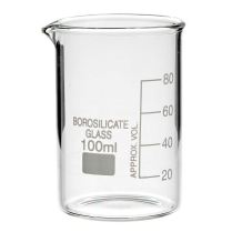 Beaker 100 mL White Markings