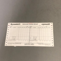 PKG. BOWLER RECAP SHEET