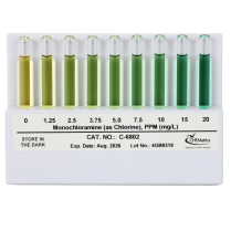 CHEMetrics&reg; Flat Comparator - Monochloramine (0-20 ppm)