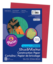 Construction Paper, Red 9 x 12 (50 pack)
