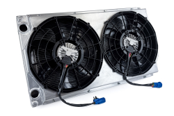 CSF Motorsport Dual-Pass Radiator with Shroud + 14" SPAL brushless fans & harnesses