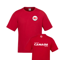 CTF T-SHIRT &Agrave; COL ROND COAST - ROUGE