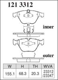 Dixcel Type ES Brake Pads - BMW 335i M3 E90/Z4 E89/M Coupe E82 (Front)
