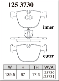 Dixcel Type ES Brake Pads - BMW M3 E90/M5 E60/M Coupe E82 (Rear)