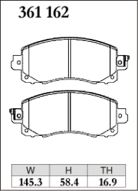 Dixcel Type ES Brake Pads - Subaru WRX VB 22+/Forester SK/Impreza GK, GT