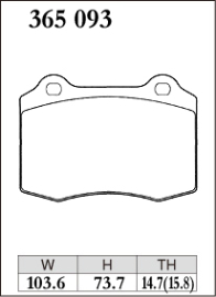 Dixcel Type ES Brake Pads - Subaru STI VAB 18+ (Rear)