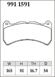 Dixcel Type ES Brake Pads - STI 18+/Ford XR8/FPV/AMG/IS-F (Brembo) (Front)