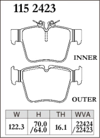 Dixcel Type M Brake Pads - Mercedes AMG C43 C205/GLC Class X253 (Rear)