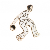 GENT BOWLER LAPEL BADGE