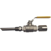 1/2" S.S. Injection Quill w/Ball Valve and Ext. Ch