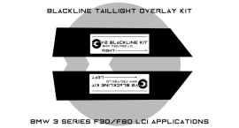 Goldenwrench Supply BMW 3 Series M3 2016-2018 (F30/F80 LCI) BLACKLINE Taillight Overlay Kit