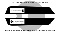 Goldenwrench Supply BMW 4 Series M4 2013-2016 (F32/F82 Pre LCI) BLACKLINE Taillight Overlay Kit