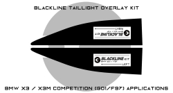 Goldenwrench Supply BMW X3 Series 2018+ (G01/F97) BLACKLINE Taillight Overlay Kit