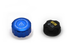 Goldenwrench Supply BMW M Car Series BLACKLINE Performance Motorsport BLUE Charge Cooler Tank Cap Cover