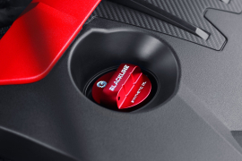 Goldenwrench Supply Toyota 2020+ G16E-GTS Engine - GR Corolla / GR Yaris - BLACKLINE Performance Cap Set (Oil Cap / Coolant Cap / Coolant Bleeder Scre