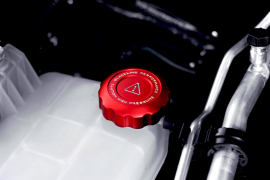 Goldenwrench Supply Toyota 2020+ G16E-GTS Engine - GR Corolla / GR Yaris - BLACKLINE Performance Cap Set (Oil Cap / Coolant Cap / Coolant Bleeder Scre