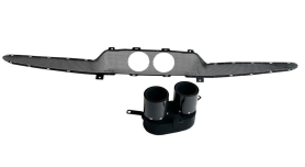 Ferrari 296 GTB | Carbon - Stainless Steel Black Tailpipes with Matte Carbon Cover