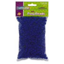 Bead, Pony, Blue, 6x9mm (1000 pack)