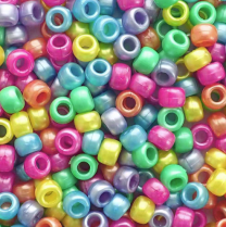 Pony Bead Assorted (500 pack)