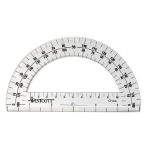 Protractor, Clear Plastic