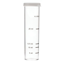 Vial, Sample, Plastic, 5-25mL with lid
