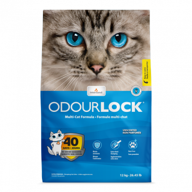 Intersand Odourlock Clumping Cat Litter, Unscented, 12kg