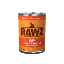 RAWZ Dog PATE 96% Turkey & Turkey Liver 12/354g