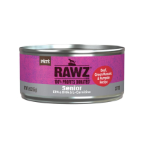 RAWZ Cat PATE Beef, G.Mussels & Pumpkin SENIOR 24/155g
