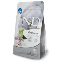 FARMINA N&D WHITE Puppy SeaBass & NorwegianKelp Mini 1.5kg