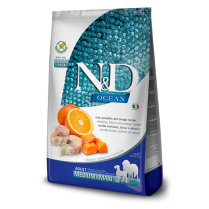 FARMINA N&D OCEAN Dog Cod, Pumpkin & Orange Med/Maxi 2.5kg