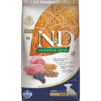 FARMINA N&D ANCESTRAL Puppy Lamb & Blueberry Mini 2.5kg