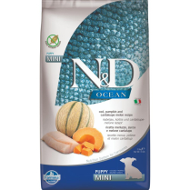 FARMINA N&D OCEAN Puppy Cod, Pumpkin & Melon Mini 7kg