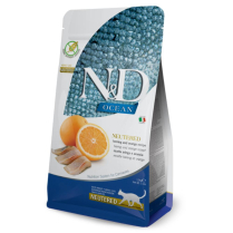 FARMINA N&D OCEAN Cat NEUTERED Herring & Orange 1.5kg