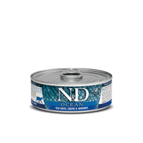 FARMINA N&D OCEAN Cat Sea Bass, Squid & Shrimp 24/70g