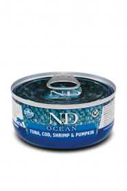 FARMINA N&D OCEAN Cat Tuna, Cod & Shrimp 24/70g
