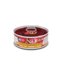 FARMINA N&D QUINOA Cat SKIN & COAT Herring & Coconut  24/80g