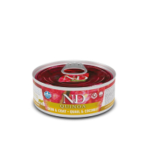FARMINA N&D QUINOA Cat SKIN & COAT Quail & Coconut  24/80g