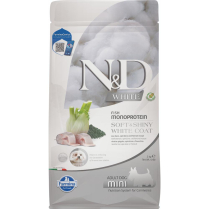 FARMINA N&D WHITE Dog Sea Bass & Norwegian Kelp Mini 2kg