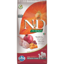 FARMINA N&D PUMPKIN Dog Quail & Pomegranate Med/Maxi 12kg